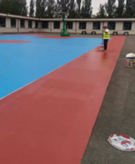 东丽旧篮球场地面改造翻新整改   